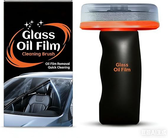 Car Windshield Cleaner Tool with Extendable Handle, Auto Glass Cleaning Kit with Microfiber Pads for Cars Trucks SUVs