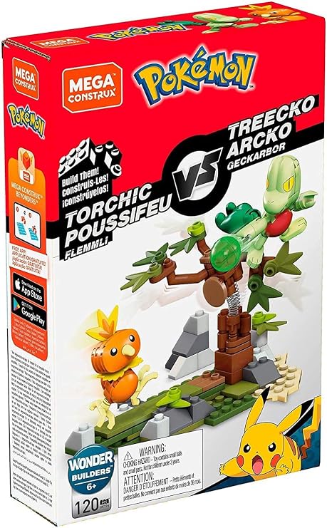 Mega Construx Pokémon Torchic vs. Treecko