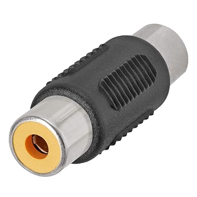 Cmple - RCA Coupler Audio Video Cable Adapter Composite Component Connector Converter - RCA Female to Female Single Jack to Jack