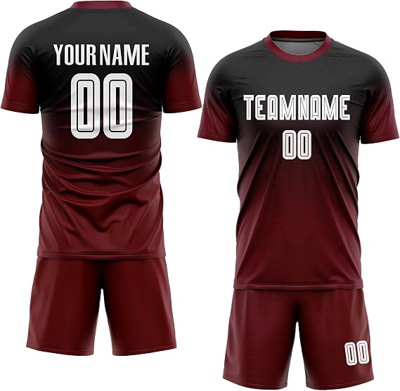 Custom Gradient Soccer Jerseys Sets Youth Men Women Personalized Football Shirt Shorts Team Uniforms with Name Number