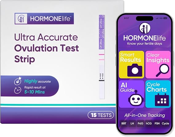 HORMONElife Ultra Accurate LH Ovulation Test Strips LH Fertility Tests