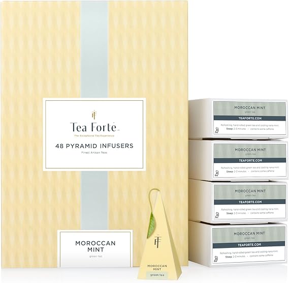 Tea Forte Moroccan Mint Bulk Pack 48 Pyramids infusers by Tea Forte