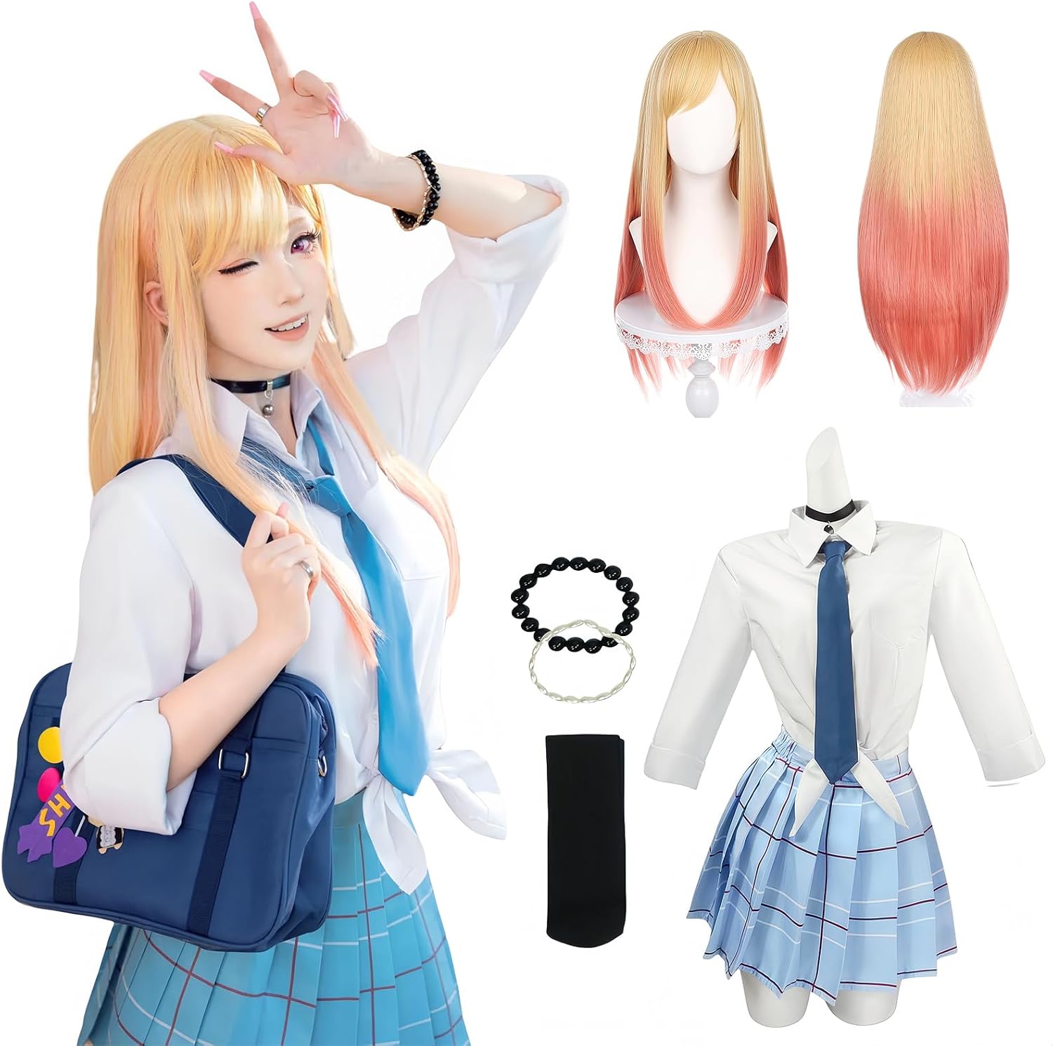 Kitagawa Marin Cosplay Costume Gojo Wakana Cosplay Inui Sajuna Cosplay Kisekoi Cosplay Costume Kuroe Shizuku Konoue Rei Uniform Set Anime Costume
