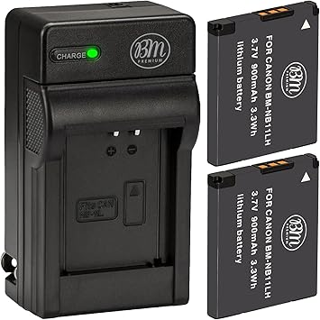 BM 2 NB-11LH Batteries and Charger for Canon Elph 110, Elph 130, Elph 135, Elph 140, Elph 150, Elph 160, Elph 170 IS, Elph 180, Elph 190, Elph 320, Elph 340 Elph 350 Elph 360, SX400 SX410 SX420 Camera