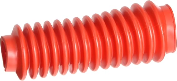 Rough Country Shock Boot - Red Protective Cover with Stainless Steel Clamp, Guards Against Mud, Dust & Debris, Universal Fit for Most Shocks