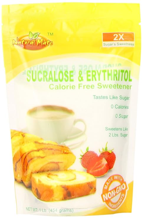 Natural Mate Sweetener, Sucralose and Erythritol, 16 Fl Oz (Pack of 1)
