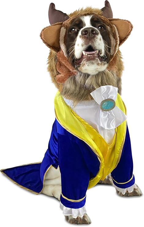 Rubies at Party City Disney's Beauty & The Beast: Beast Pet Costume for for Dogs or Cats, XXL