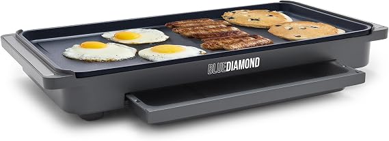 Blue Diamond 20" XL Electric Griddle, Graphite
