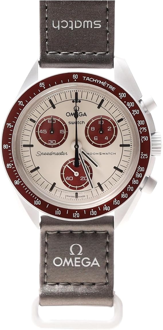 OMEGA x SWATCH Pluto Gift Watch, Omega Swatch Collaboration, Authentic, Box, Shopper Included, Speedmaster Model, Mission, Waterproof Mission