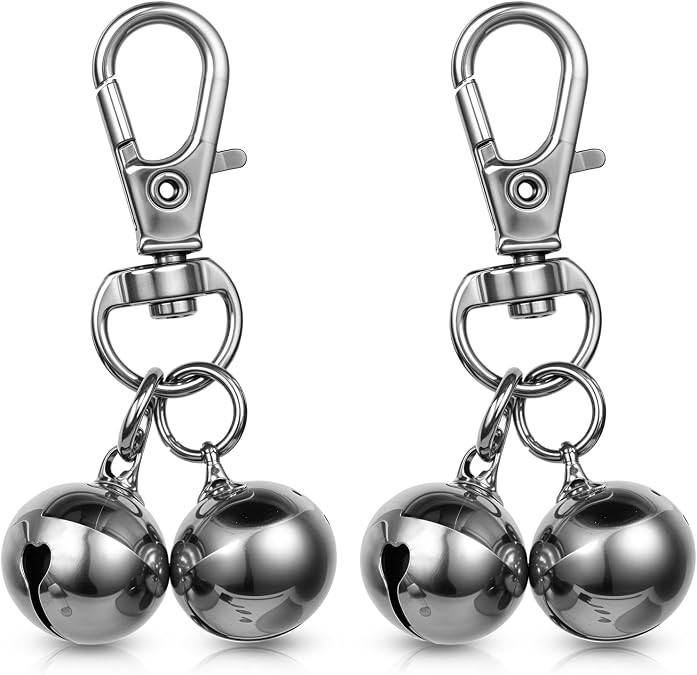 salbsever 2 Pcs Bells for Dog Collars Mini Dog Collar Bell Pet Pendant Accessories Training Collars Charm Dogs Training Bell Collar for Dogs and Cats