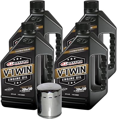MaximaHiflofiltro VTEOCK22 Synthetic Blend Engine Oil Change Kit for Harley Davidson Twin Cam V-Twin