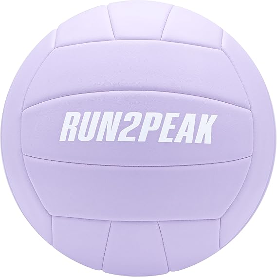 RUN2PEAK Soft Touch Volleyball Ball Gifts for Teen Girls Kids Youth Team Beginners Durable Volleyballs for Outdoor Indoor Beach Pool Water Play Official Size 5 Training Practice Volley Ball