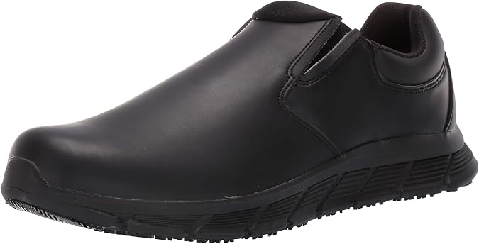 Shoes For Crews Cater II Men's Slip-On Work Shoe, Non-Slip, Comfortable | Water-resistant & easy to clean with removable insole & ASTM certification, slip-resistant for nurses, kitchen & restaurant