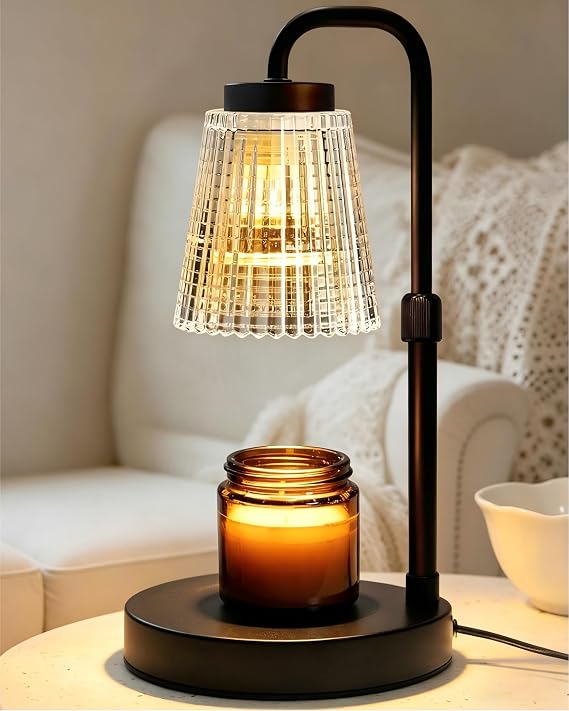 Banbanda Candle Warmer Lamp with Timer: Mothers Day Gifts, Birthday Gifts for Women, House Warming Gifts New Home Decor Height Adjustable Candle Lamp - with 2 Bulbs