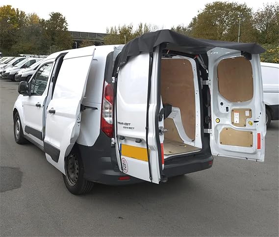 Rear Barn Door Awning Cover, 210D Heavy Duty Oxford Fabric Large Size Waterproof Sun Shade Cover Fit for VW T4 T5 T6 Transporter