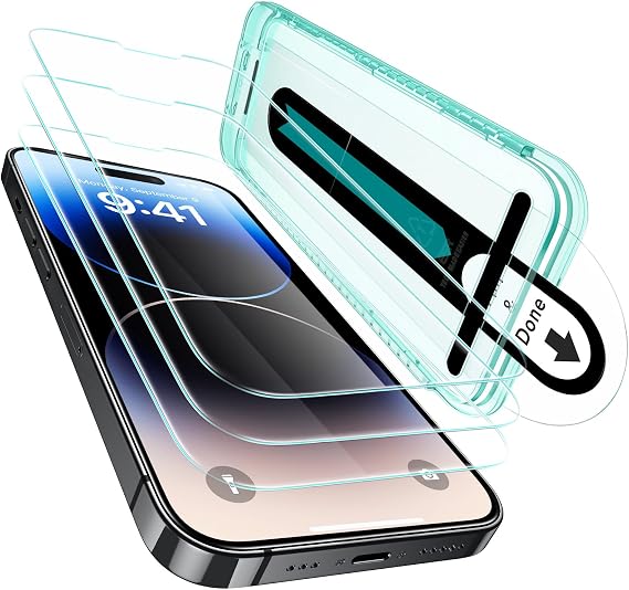 ESR 3 Pack for iPhone 14 Pro Max Screen Protector, FlawlessFit Tray