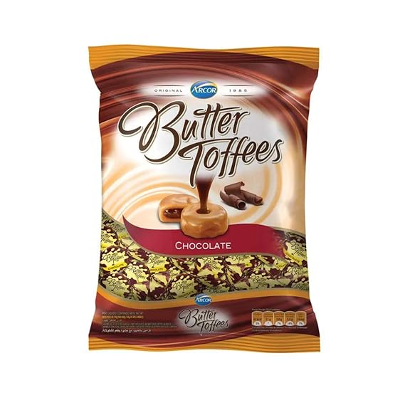 ARCOR Bala Butter Toffees Chocolate 600 grs. / Chocolate Candy 1.5 lb.