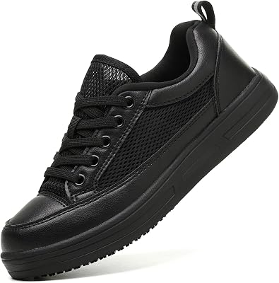 Treesky Non Slip Work Shoes for Women in Food Service - Slip Resistant, Waterproof, Comfortable & Lightweight Sneakers, Suitable for Restaurant, Kitchen & Nursing Crews