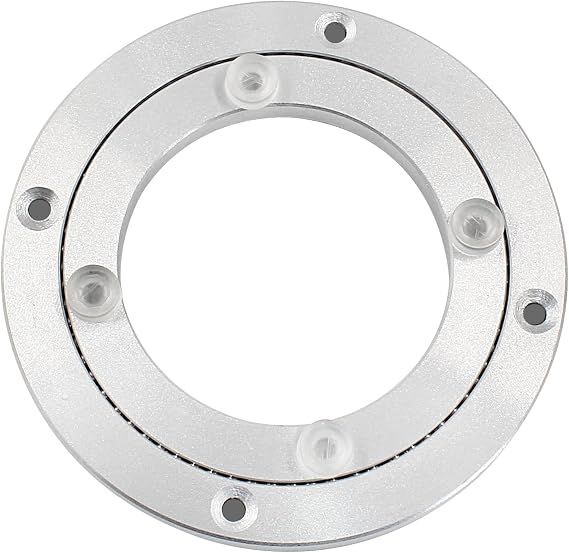 Waziaqoc 4 Inch Lazy Susan Bearing, Heavy Duty Aluminum Turntable