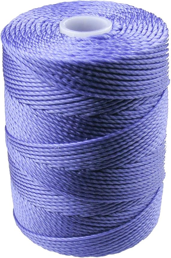 C-LON Bead Cord, Violet - 0.5mm, 92 Yard Spool