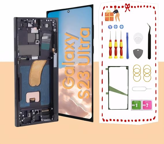 OLED for Samsung Galaxy S23 Ultra 5G Screen Replacement with Fingerprint