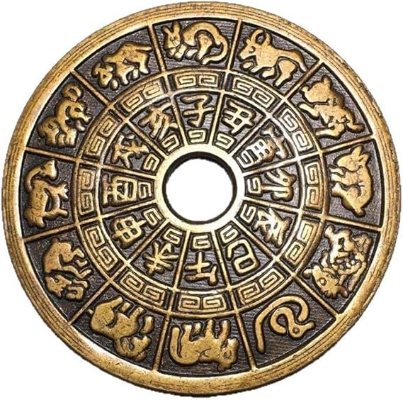 Ancient Chinese Bronze Coins 5/3/1PCS, Zhang Tianshi Chinese Fortune Coins Feng Shui, Large I Ching Coins, Traditional Chinese Lucky Coins for Good Luck Car Decor Home Decor,5PCS