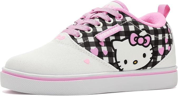 HEELYS Female, Hello Kitty Pro 20 (Little Kid/Big Kid) White/Black/Pink 13 Little Kid