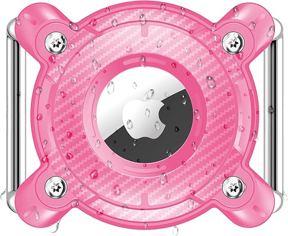 Airtag Dog Collar Holder - IPX8 Waterproof, Removable Metal Buckle Strap, Ultralight Hard TPU, Compatible With Apple AirTag
