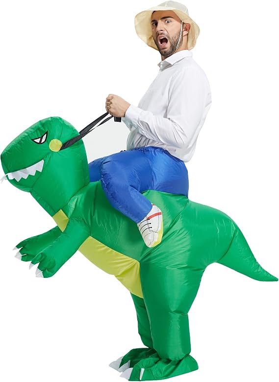 TOLOCO Inflatable Costume Adult&Kid Ride On Halloween Costume Blow Up Costume for Parties Cosplay Christmas Birthday