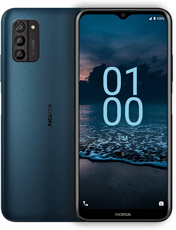 Nokia G100 | Verizon, T-Mobile, AT&T | Android 12 | Unlocked Smartphone | 2-Day Battery | US Version | 3/32GB | 6.52-Inch Screen | 13MP Triple Camera | Polar Night
