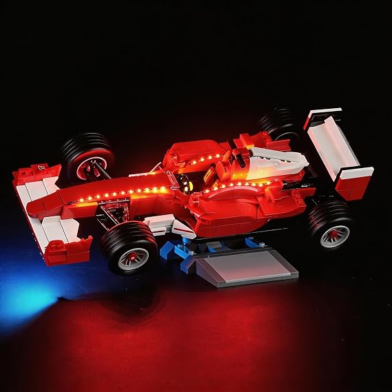 LED Light Kit Compatible with Lego F2004 & Michael Schumacher 11375 Set, Light Kit for Lego 11375 Building Blocks Model, Not Included The Model Set