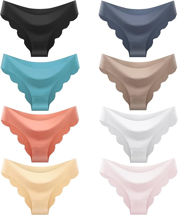 Teen Girls Seamless Bikini Underwear Big Girls Panties Hipster Underwear No Show Multipack.