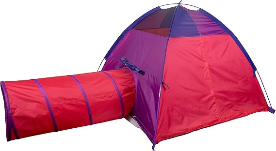 Pacific Play Tents 20433 Hide Me Berry Cute Tent + Tunnel Combo 58" x 58" x 46"