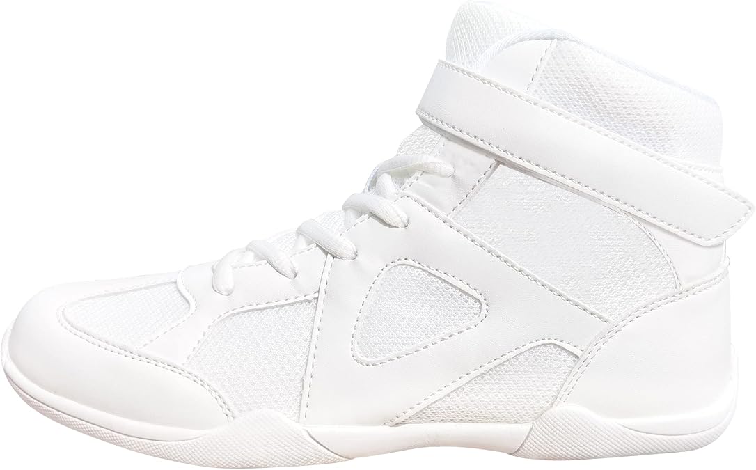 Danzcue Mid Top White Cheer Shoes