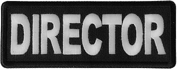 Director Patch - 4x1.5 inch - Embroidered Iron on Patch (P6282)