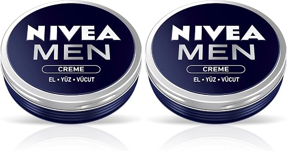 NIVEA Men Creme Men's Care Cream 30 ml, Hand, Face and Body Moisturizing Cream, Quick Absorb, Does Not Leave a Sticky Feeling 2 pack