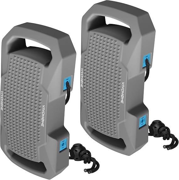 VIVOHOME EVA Boat Fenders for Docking, Boat Bumpers with Nylon Rope, and Fixed Lock Fit for Yachts, Sailing Dinghies, Bass Boats