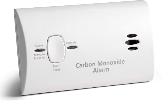 Kidde Carbon Monoxide Detector, AA Battery Powered, Portable for Travel or Home, 85 dB Alarm, LED Status Indicators, 3rd Edition