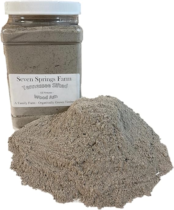 Tennessee Sifted Wood Ash 2lbs - All Natural Ashes from Organically Grown Hardwood Timber - Seven Springs Farm - (2 Pound, 1)
