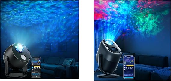 Govee Star Projector Lights with Nebula Effect Bundle with Govee Star Light Projector with Ocean Wave Ripple Effects