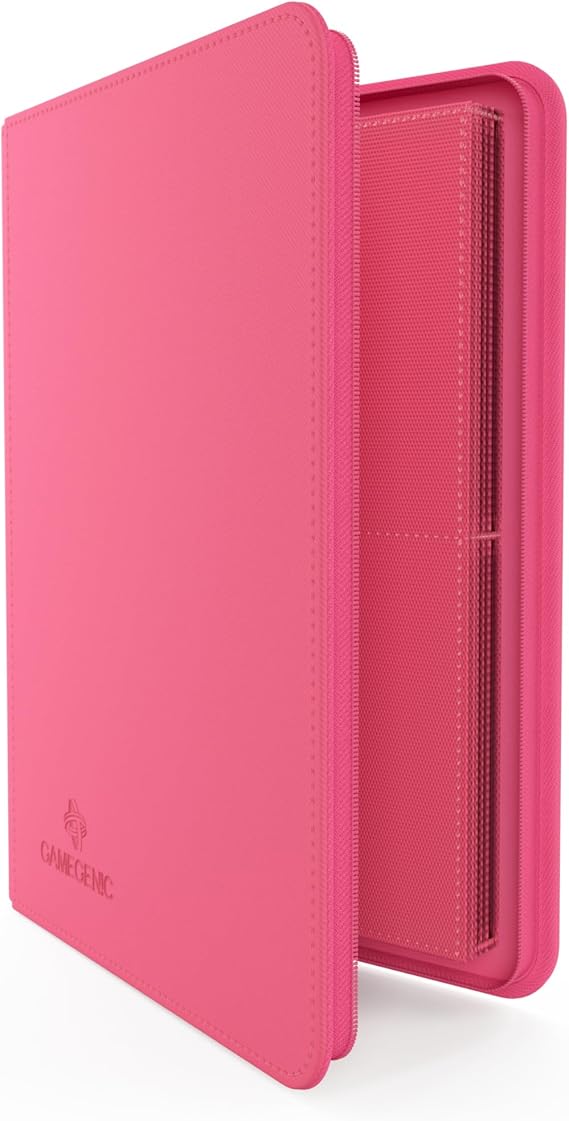 Gamegenic Zip-Up Album 8-Pocket Premium Card Game Protector - Pink Color