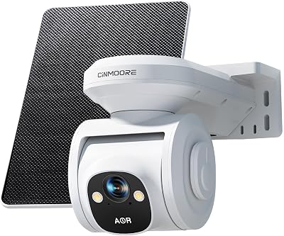 4G LTE Pan Tilt Solar Security Camera, 2.5K 4MP, Auto Network Roaming, AI Detection, AOR, 18000mAh Battery, 512GB SD Support, IP66, WDR, 2-Way Audio, Siren and Strobe