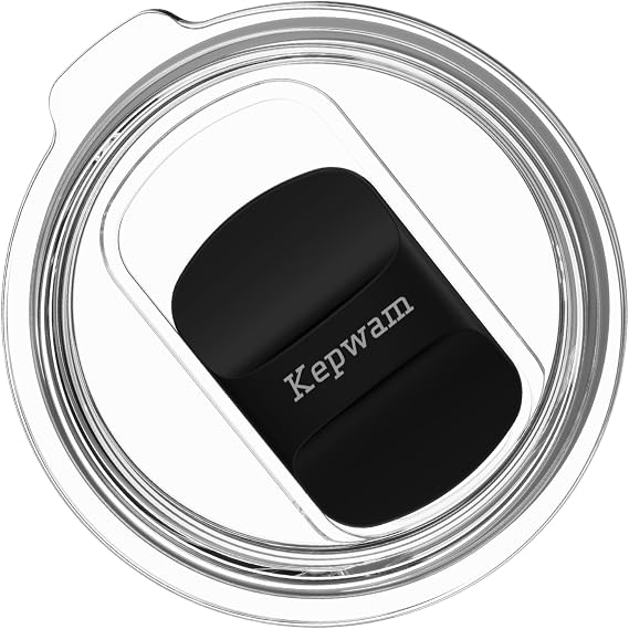 Kepwam Replacement Spill-Resistant Sliding Lid for Kepwam Self Heating Coffee Mug BPA-Free, Easy to Use & Clean, Compatible with T1, T2 & T2 Plus Smart Mugs (Graphite)