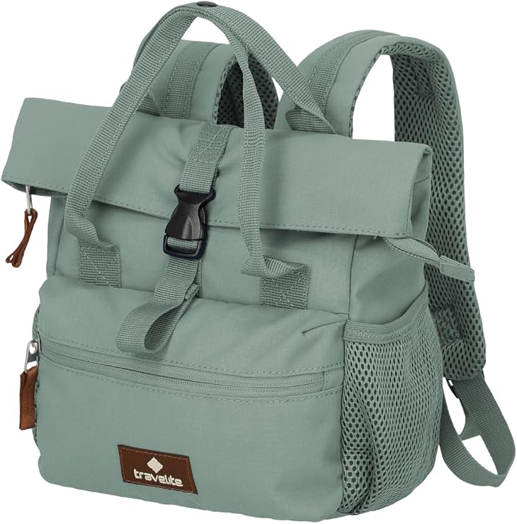 Travelite Basics Mini Rollup Backpack, 7 L, 20 x 27 x 10 cm, 0.20 kg, Many Compartments - City, Leisure & Daypack for Men and Women