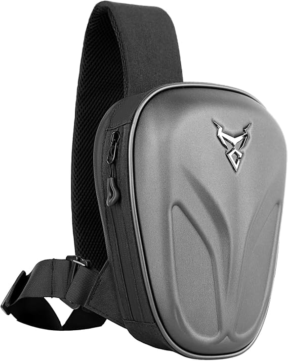 Oxford Motorcycle Sling Crossbody Chest Bag Cycling Pack for Men Women Travel Outdoor Sports Tactical Hiking Climbing Pouch Backpack Shoulder Daypack (Gray)