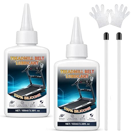 AstraVox Treadmill Lubricant Oil 200ml, with a Precision Extension Tube, 100% Silicone Treadmill Oil, High-Performance Lubricant for Treadmills, Elliptical Trainers, Stepper, Non-Toxic & Odorless (2)