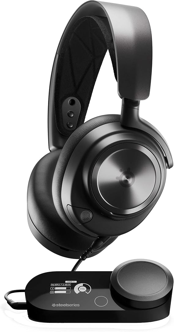 SteelSeries Arctis Nova Pro for Xbox - Multi-System Gaming Headset (Xbox, PC, Switch & More) - Premium Hi-Fi Drivers - Hi-Res Certified GameDAC Gen2 - 360° Spatial Audio - Retractable Mic