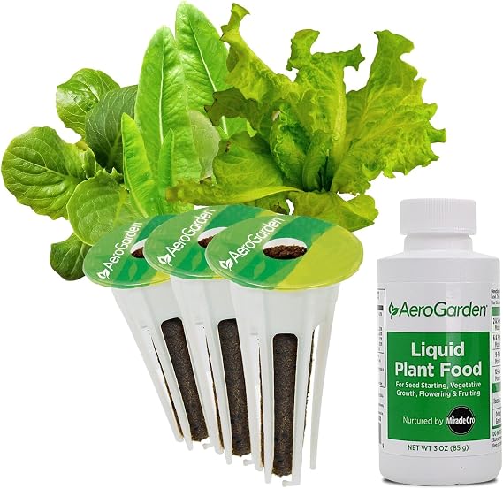 AeroGarden Heirloom Salad Greens Mix Seed pod Kit - Salad Kit for AeroGarden Indoor Garden, 3-Pod