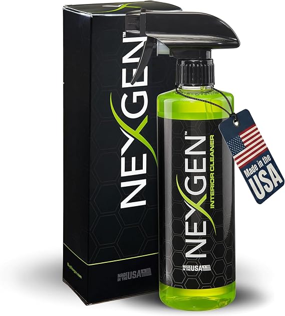Nexgen Interior Cleaner (16oz) - UV Protection & Residue-Free Professional Finish - On-The-Go Car Detailing - Car Cleaning Supplies - for Leather, Dash, Glass & Upholstery