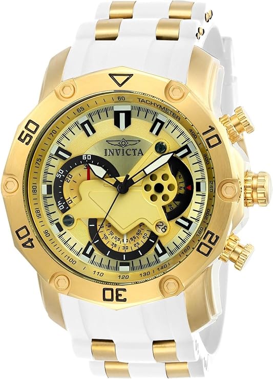 Invicta Men Pro Diver Scuba Quartz Watch, White, 23422